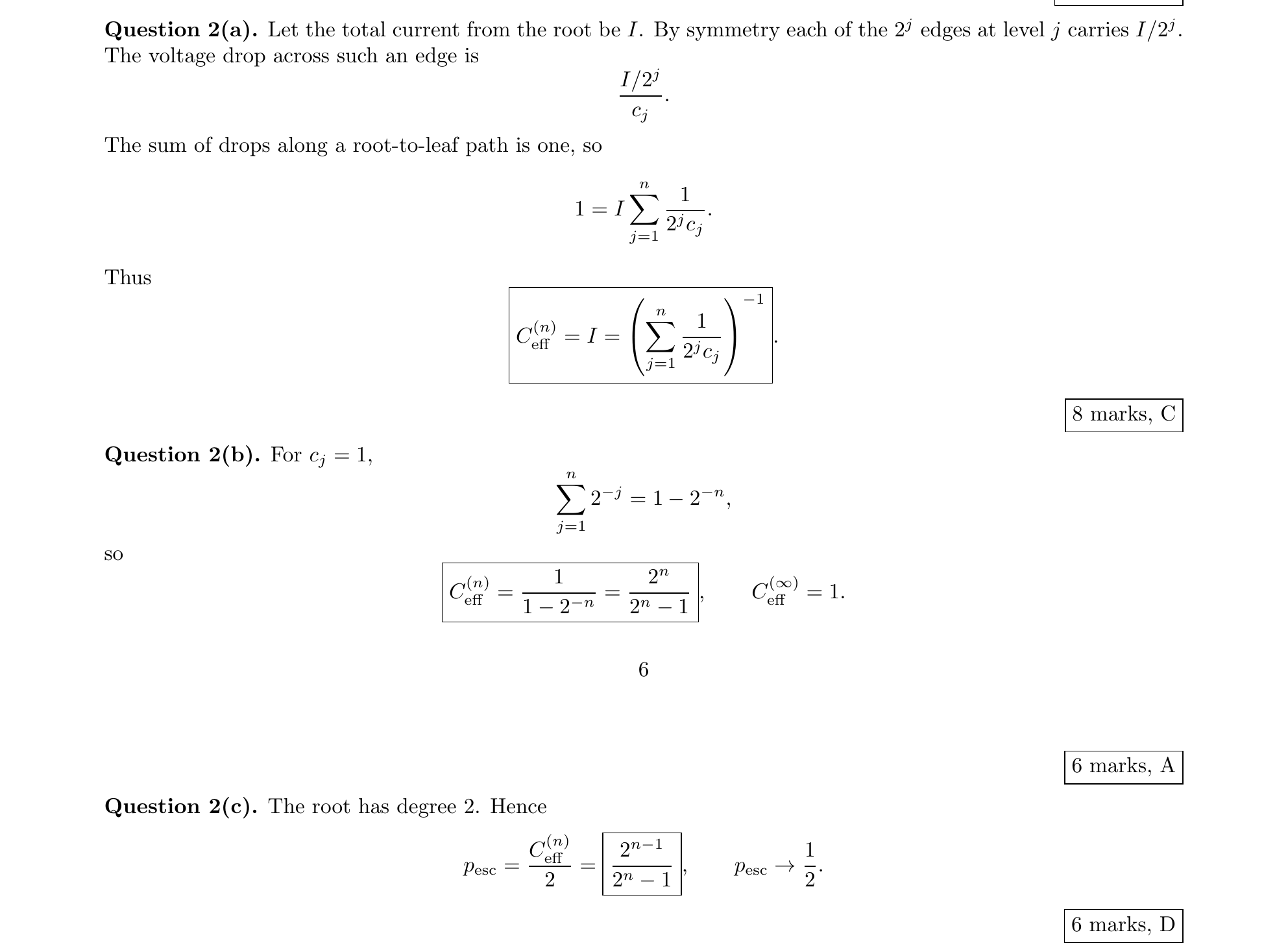 Worked solution for Question 2